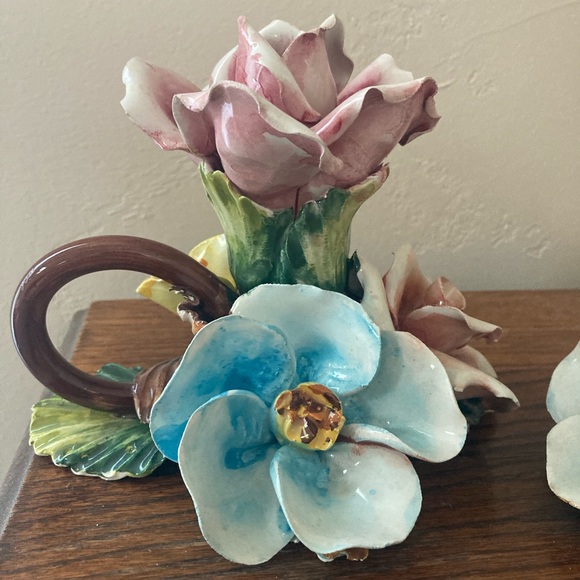 Capodimonte candle holders - Picture 3 of 8